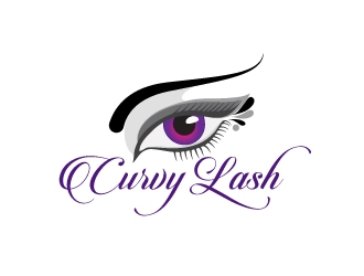 Curvy Lash  logo design by Suvendu