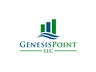 GenesisPoint LLC logo design by bomie