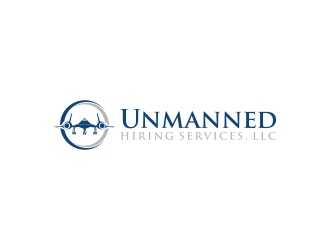 Unmanned Hiring Services, LLC logo design by ammad
