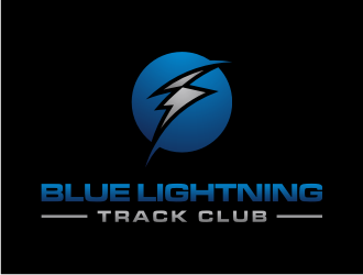 Blue Lightning Track Club logo design by dewipadi