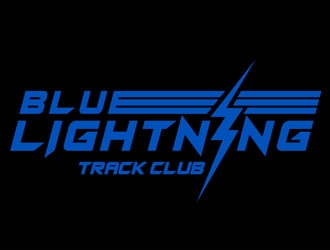 Blue Lightning Track Club logo design by CreativeMania