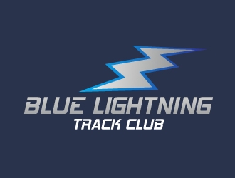 Blue Lightning Track Club logo design by Webphixo