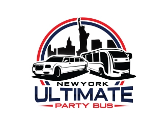 NEW YORK ULTIMATE PARTY BUS  logo design by Eliben