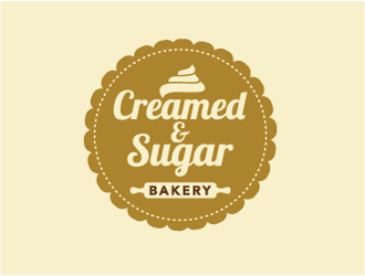 Creamed & Sugar Bakery logo design by logoviral