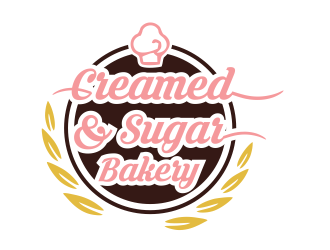Creamed & Sugar Bakery logo design by akhi