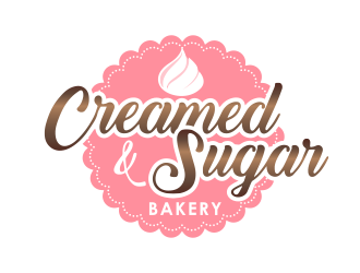 Creamed & Sugar Bakery logo design by BeDesign