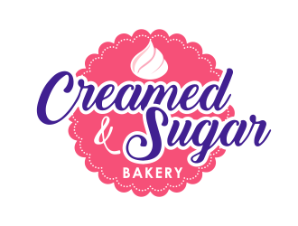 Creamed & Sugar Bakery logo design by BeDesign