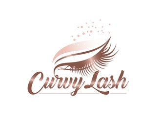 Curvy Lash  logo design by frontrunner