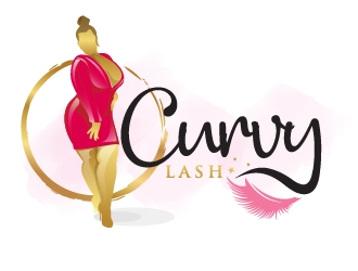 Curvy Lash  logo design by Suvendu