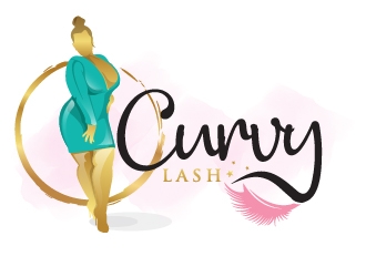 Curvy Lash  logo design by Suvendu