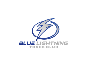 Blue Lightning Track Club logo design by mikael