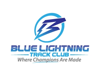 Blue Lightning Track Club logo design by jaize