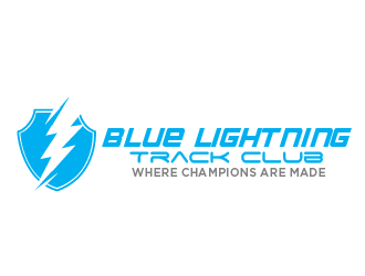 Blue Lightning Track Club logo design by THOR_