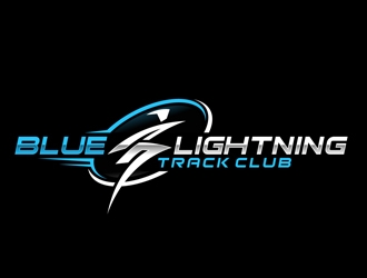 Blue Lightning Track Club logo design by DreamLogoDesign