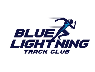 Blue Lightning Track Club logo design by shere