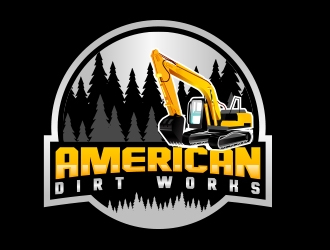 American Dirt Works  logo design by fawadyk