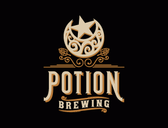 Potion Brewing logo design by lestatic22