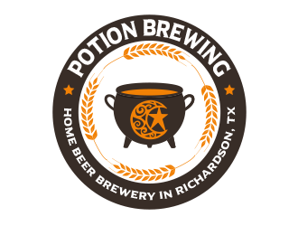 Potion Brewing logo design by BeDesign