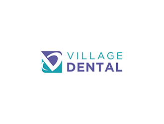 Village dental  logo design by checx