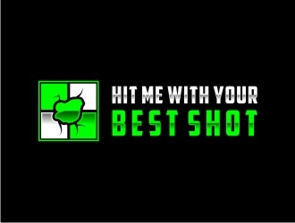 HIT ME WITH YOUR BEST SHOT!!! logo design by bricton