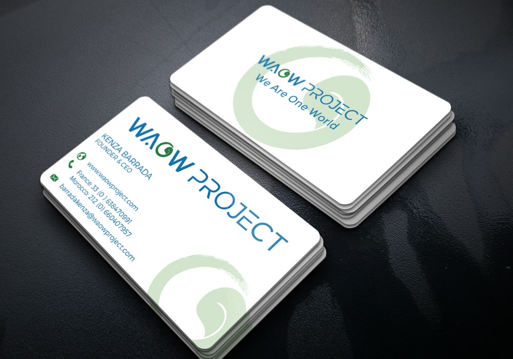 WAOW PROJECT We Are One World logo design by Gelotine