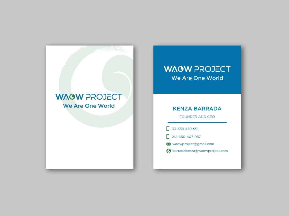 WAOW PROJECT We Are One World logo design by labo