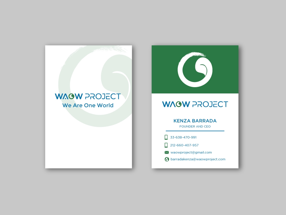 WAOW PROJECT We Are One World logo design by labo