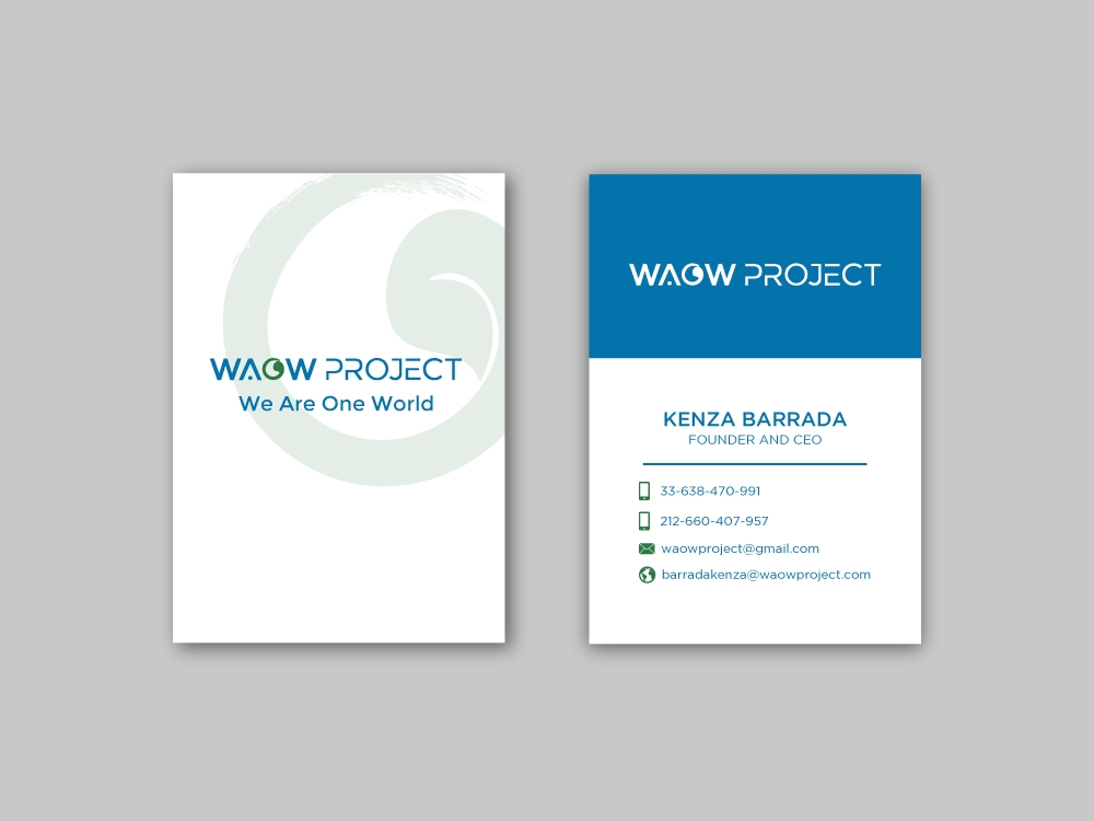 WAOW PROJECT We Are One World logo design by labo
