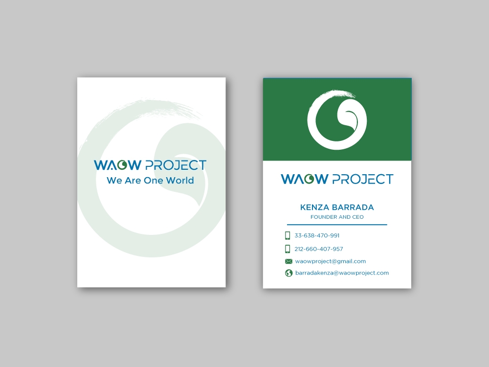 WAOW PROJECT We Are One World logo design by labo