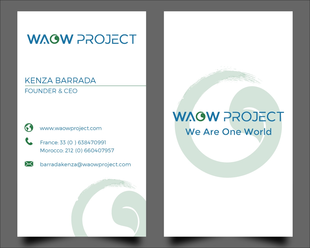 WAOW PROJECT We Are One World logo design by Gelotine