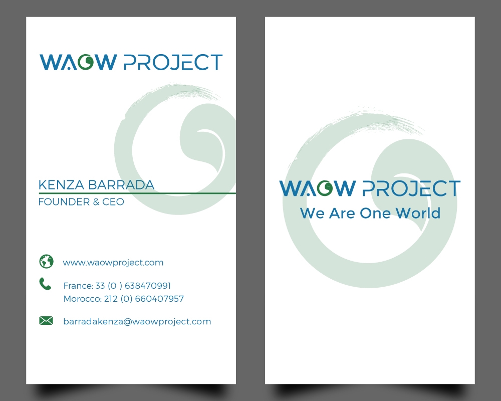 WAOW PROJECT We Are One World logo design by Gelotine