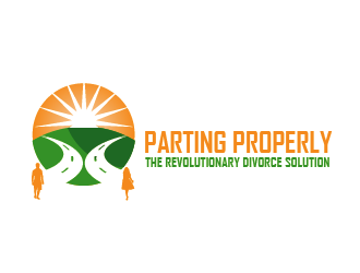 PARTING PROPERLY logo design by czars