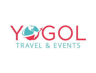 Y.O.G.O.L       Or       Yogol Travel  & Events logo design by lexipej