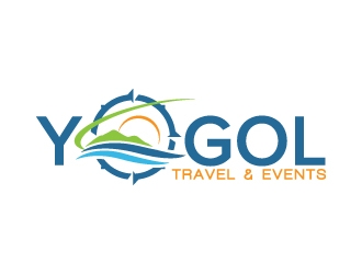 Y.O.G.O.L       Or       Yogol Travel  & Events logo design by jaize