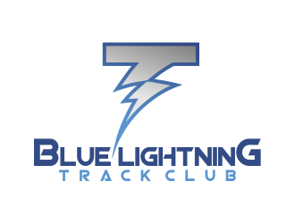 Blue Lightning Track Club logo design by done