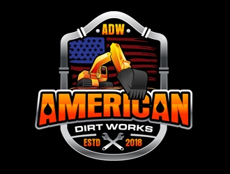 American Dirt Works  logo design by DreamLogoDesign