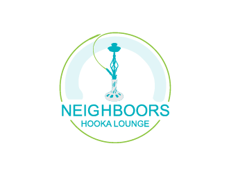 Neighbors Hookah Lounge logo design by Cyds