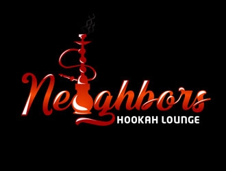 Neighbors Hookah Lounge logo design by frontrunner