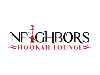 Neighbors Hookah Lounge logo design by Roma