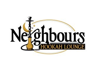 Neighbors Hookah Lounge logo design by veron