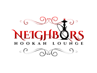 Neighbors Hookah Lounge logo design by schiena