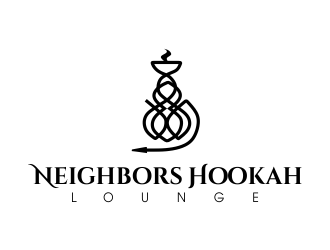 Neighbors Hookah Lounge logo design by JessicaLopes