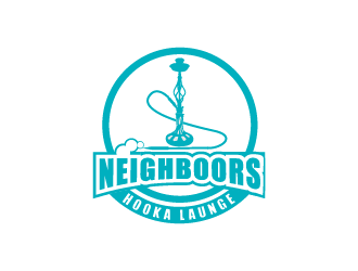 Neighbors Hookah Lounge logo design by Cyds