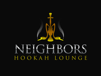 Neighbors Hookah Lounge logo design by kunejo