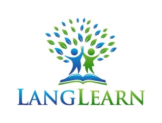 LangLearn logo design by pixalrahul