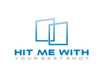 HIT ME WITH YOUR BEST SHOT!!! logo design by Franky.