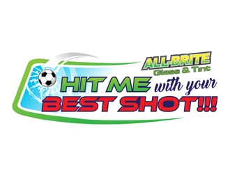 HIT ME WITH YOUR BEST SHOT!!! logo design by MAXR