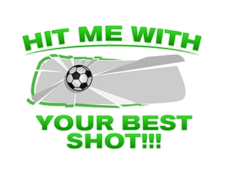 HIT ME WITH YOUR BEST SHOT!!! logo design by SteveQ