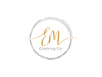 EM Clothing Co. logo design by pakNton