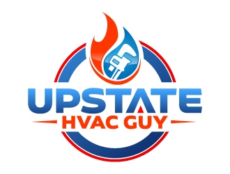 Upstate HVAC Guy logo design by jaize